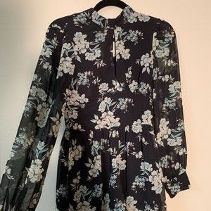 TOP SHOP LONG SLEEVE ROMPER